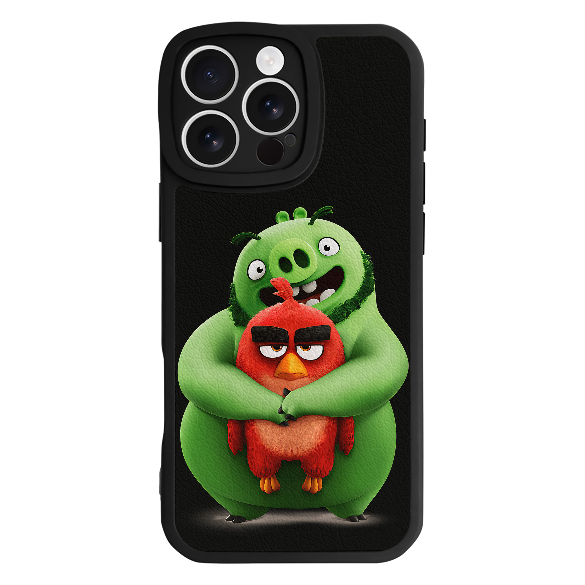 （画像用） Angry Birds アングリーバード 【iPhone 16シリーズ対応】シリコンスマホケース（レザー調） 材質：シリコン